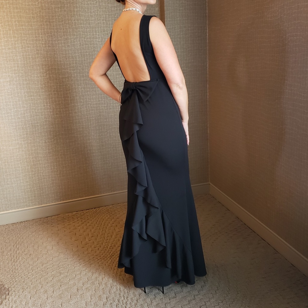 Backless Black Dress